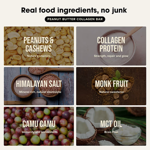 Collagen Protein Bar Peanut Butter 45g-Chief-Matakana Pharmacy