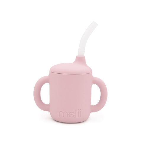 3 in 1 Silicone Training Cup | Pink-Melii-Matakana Pharmacy
