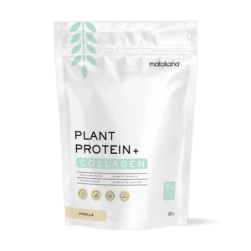 Plant Protein + Collagen Vanilla Powder 600g-Matakana Superfoods-Matakana Pharmacy