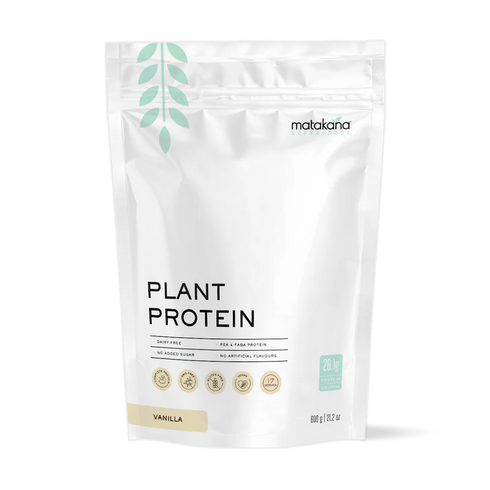 Plant Protein Vanilla Powder 600g-Matakana Superfoods-Matakana Pharmacy