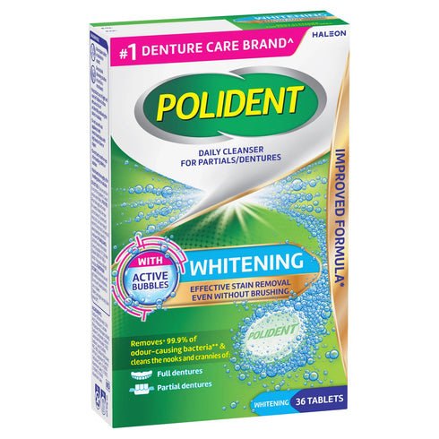 Polident Denture Cleanser Whitening 36 Pack-Haleon-Matakana Pharmacy