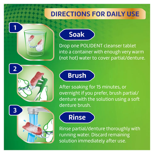 Polident Denture Cleanser Whitening 36 Pack-Haleon-Matakana Pharmacy