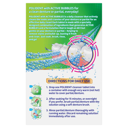 Polident Denture Cleanser Whitening 36 Pack-Haleon-Matakana Pharmacy