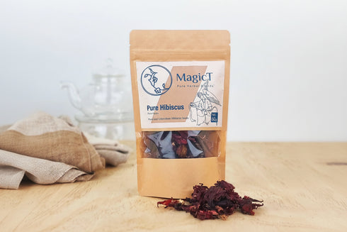 MagicT Pure Hibiscus Tea Pouch 60g-Magic T-Matakana Pharmacy