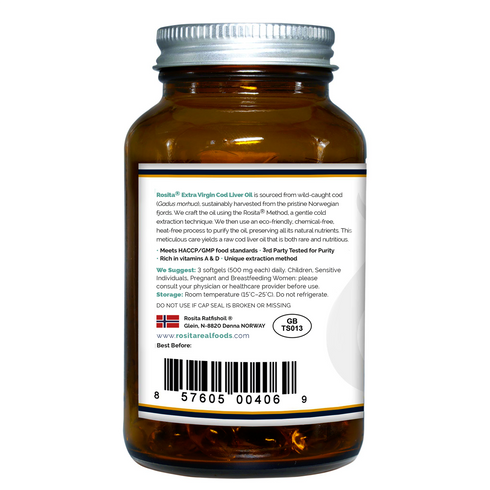 Premium Extra Virgin Cod Liver Oil Softgels 90s-Rosita-Matakana Pharmacy