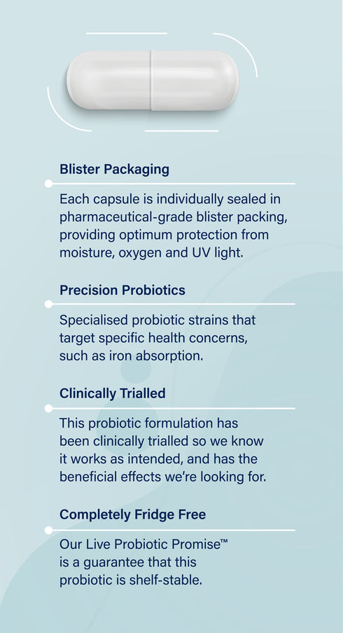 Biome Iron+ Probiotic 30caps-Activated Probiotics-Matakana Pharmacy