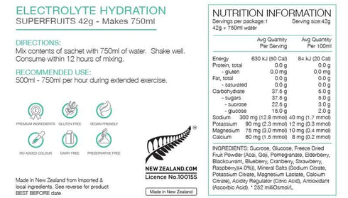 PURE SN Electro Hyd S/fruit Sach 42g-Matakana Pharmacy