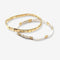 Glass Bead Duo Bracelet - White & Gold Petite-Queen Of The Foxes-Matakana Pharmacy