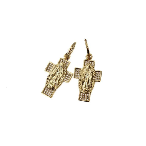 Earrings - Seraph Symbol - Cross-Queen Of The Foxes-Matakana Pharmacy