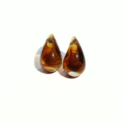 Earrings - Tear Drop - Resin-Queen Of The Foxes-Matakana Pharmacy