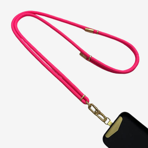 Lanyard Lux Cord Crossbody Neon Pink-Queen Of The Foxes-Matakana Pharmacy