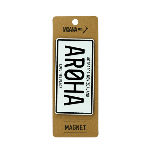 Number Plate Magnets 4.5x9cm Aroha