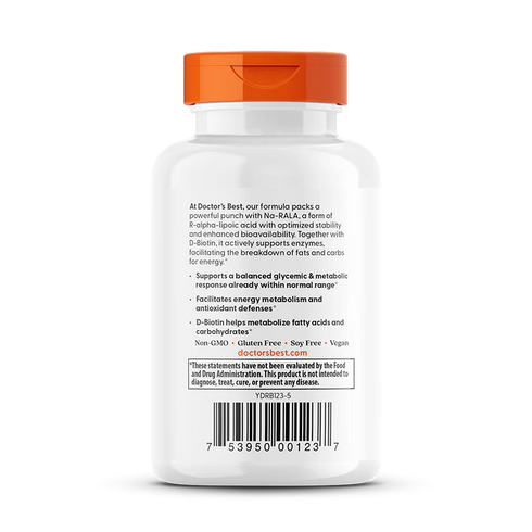 R-Lipoic Acid with BioEnhanced Na-RALA 100mg 60 Capsules