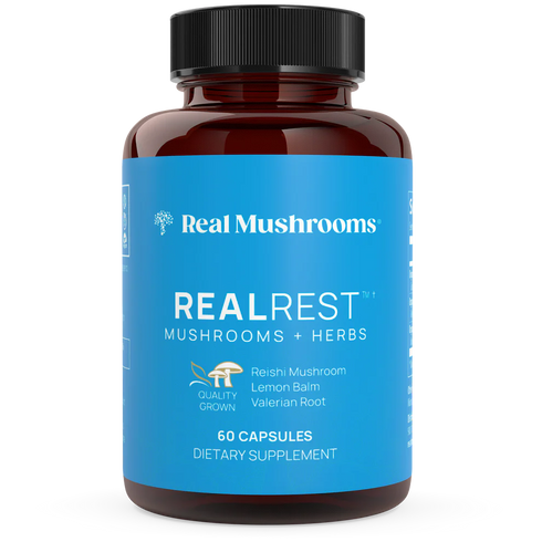 Real Rest 60 Capsules-Real Mushrooms-Matakana Pharmacy