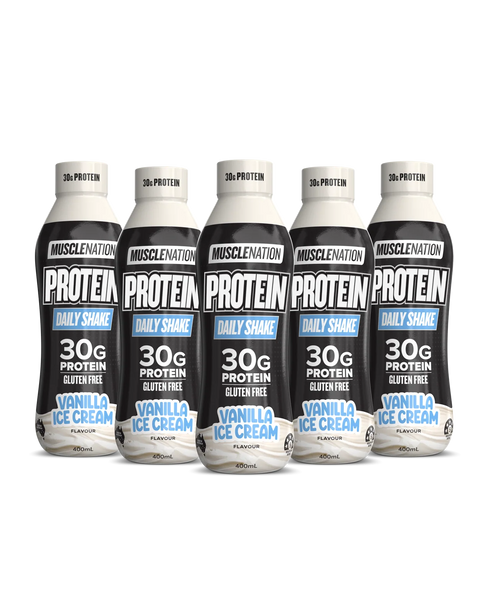 Protein Daily Shake Box of 12 Vanilla Icecream 12 x 400ml-Muscle Nation-Matakana Pharmacy
