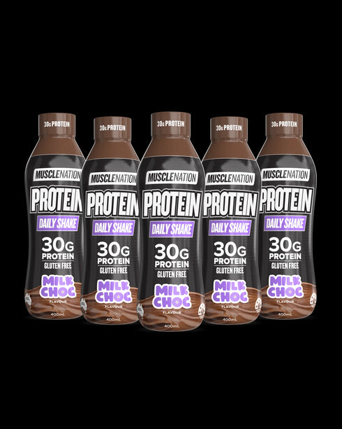 Protein Daily Shake Box of 12 Milk Choc 12 x 400ml-Muscle Nation-Matakana Pharmacy