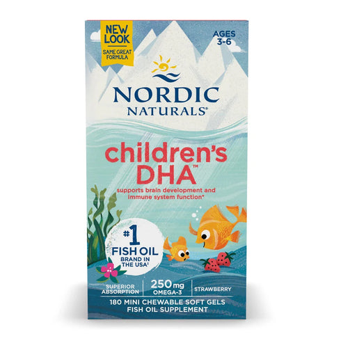 NORDIC Child DHA Strawberry 180 Soft Gel Caps-Nordic Naturals-Matakana Pharmacy