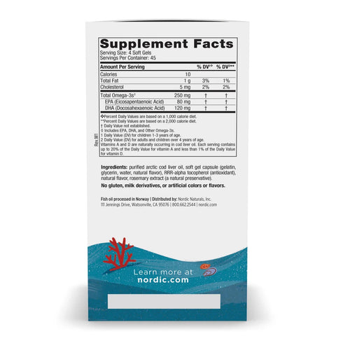 NORDIC Child DHA Strawberry 180 Soft Gel Caps-Nordic Naturals-Matakana Pharmacy