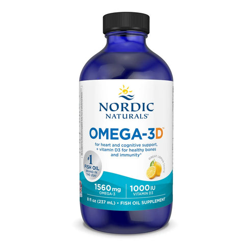 Omega-3D Liquid Lemon 237ml-Nordic Naturals-Matakana Pharmacy