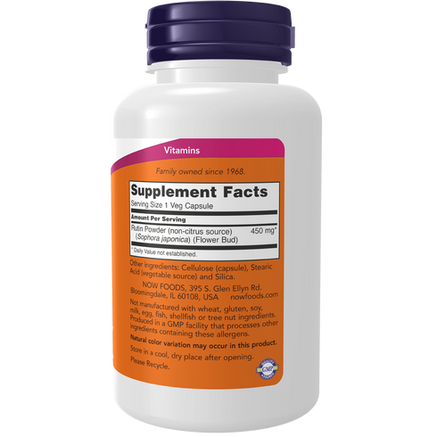 Rutin 450mg 100s-NOW Supplements-Matakana Pharmacy