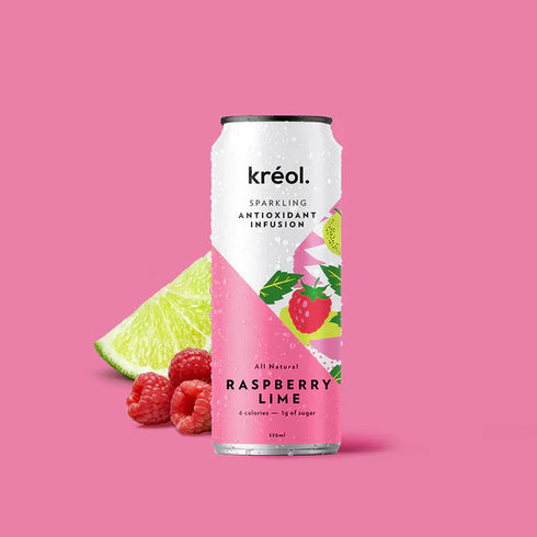 Antioxidant Infusion Raspberry Lime 330ml-KREOL-Matakana Pharmacy