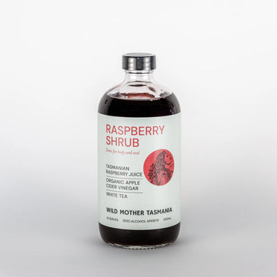 Raspberry White Tea Organic Apple Cider Vinegar 500ml-Wild Mother Tasmania-Matakana Pharmacy