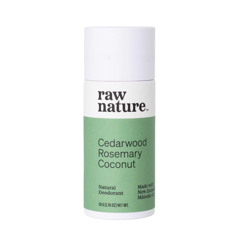 Raw Nature Deodorant Cedarwood, Rosemary, Coconut-Raw Nature Limited-Matakana Pharmacy