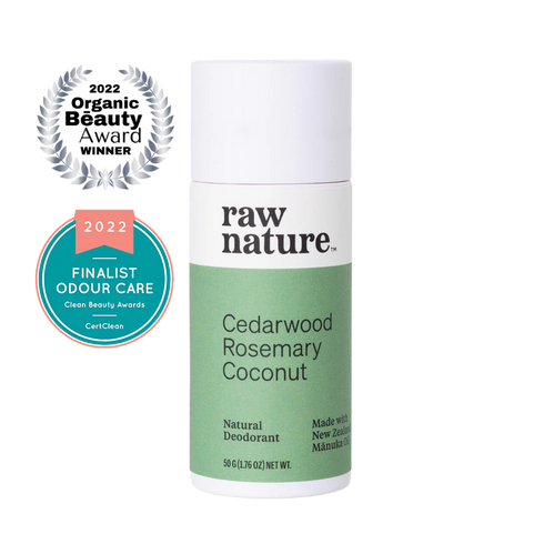 Raw Nature Deodorant Cedarwood, Rosemary, Coconut-Raw Nature Limited-Matakana Pharmacy