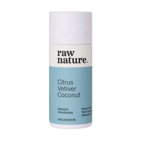 Raw Nature Deodorant Citrus Vetiver Coconut 50g-Raw Nature Limited-Matakana Pharmacy