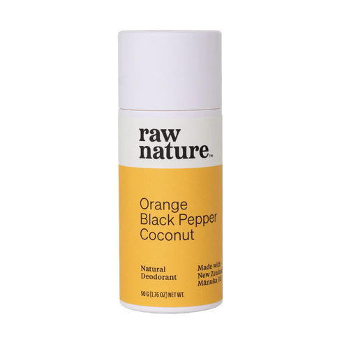 Raw Nature Deodorant Orange Pepper Coconut 50g-Raw Nature Limited-Matakana Pharmacy