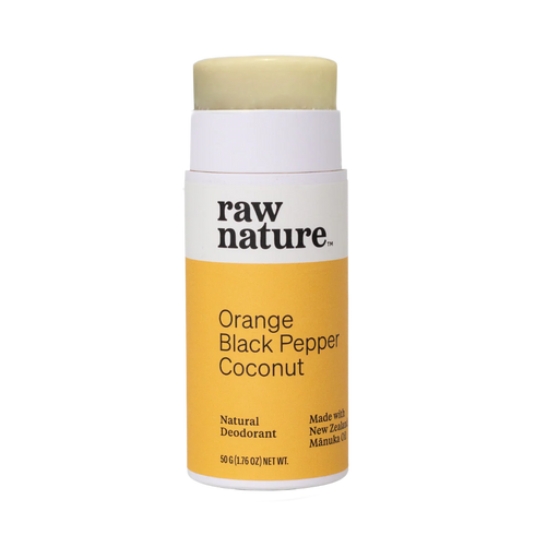 Raw Nature Deodorant Orange Pepper Coconut 50g-Raw Nature Limited-Matakana Pharmacy