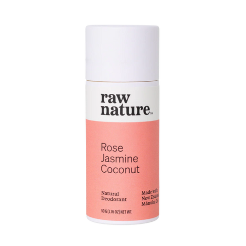Raw Nature Deodorant Rose, Jasmine, Coconut-Raw Nature Limited-Matakana Pharmacy