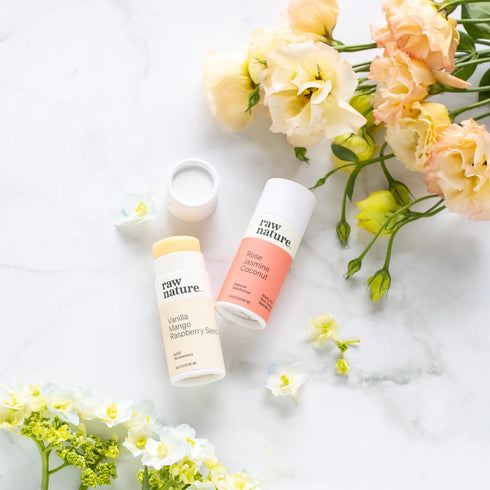 Raw Nature Deodorant Rose, Jasmine, Coconut-Raw Nature Limited-Matakana Pharmacy