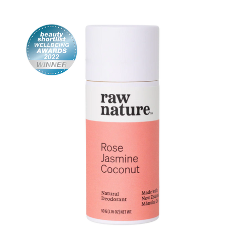 Raw Nature Deodorant Rose, Jasmine, Coconut-Raw Nature Limited-Matakana Pharmacy