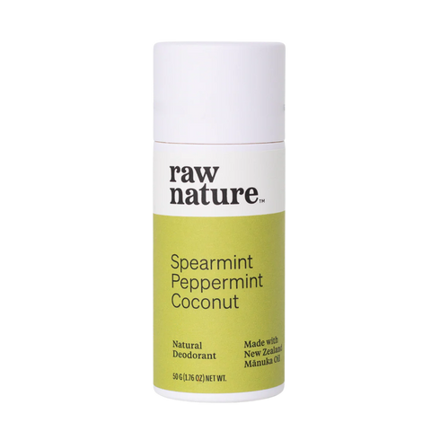Raw Nature Deodorant Spearmint Peppermint 50g-Raw Nature Limited-Matakana Pharmacy