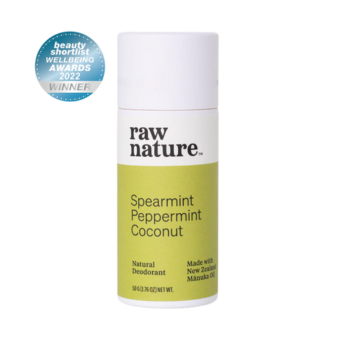 Raw Nature Deodorant Spearmint Peppermint 50g-Raw Nature Limited-Matakana Pharmacy