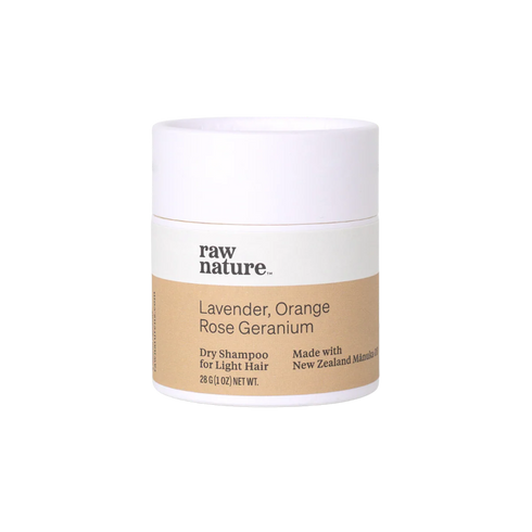 Raw Nature Dry Shampoo For Light Hair 28g-Raw Nature Limited-Matakana Pharmacy