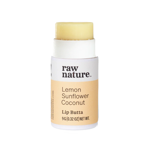 Raw Nature Lip Butta Lemon 9g-Raw Nature Limited-Matakana Pharmacy