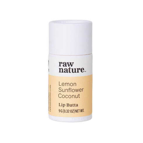 Raw Nature Lip Butta Lemon 9g-Raw Nature Limited-Matakana Pharmacy