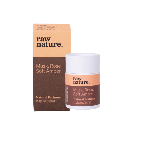 Raw Nature Musk Rose Soft Amber Perfume 11g-Raw Nature Limited-Matakana Pharmacy