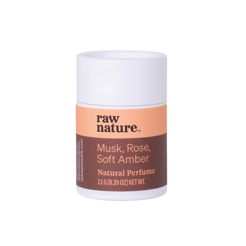 Raw Nature Musk Rose Soft Amber Perfume 11g-Raw Nature Limited-Matakana Pharmacy