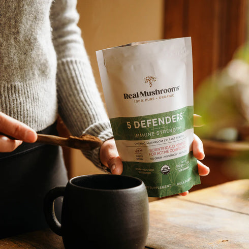 5 Defenders Powder 45g-Real Mushrooms-Matakana Pharmacy