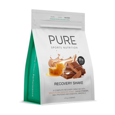 Image of PURE Recovery Shake honey chocolate flavor