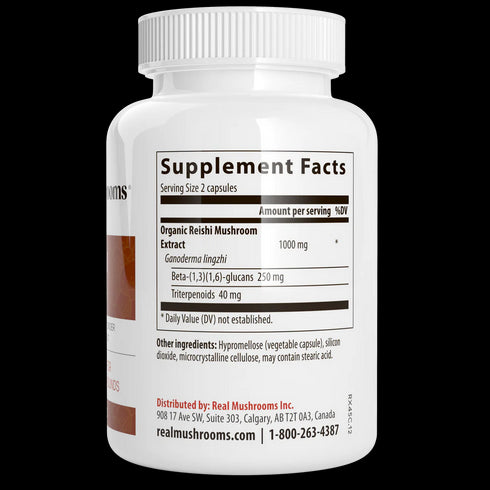 Reishi 415 90 Capsules-Real Mushrooms-Matakana Pharmacy