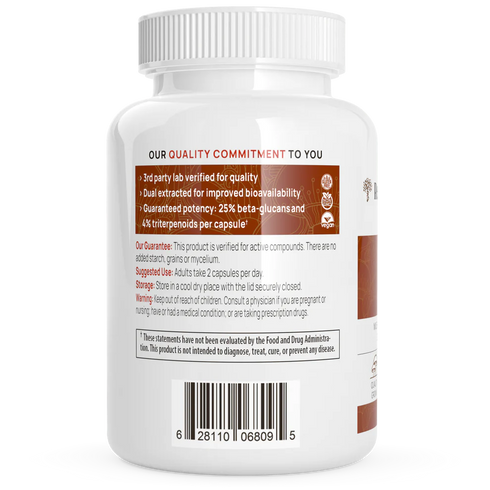 Reishi 415 200 Capsules-Real Mushrooms-Matakana Pharmacy