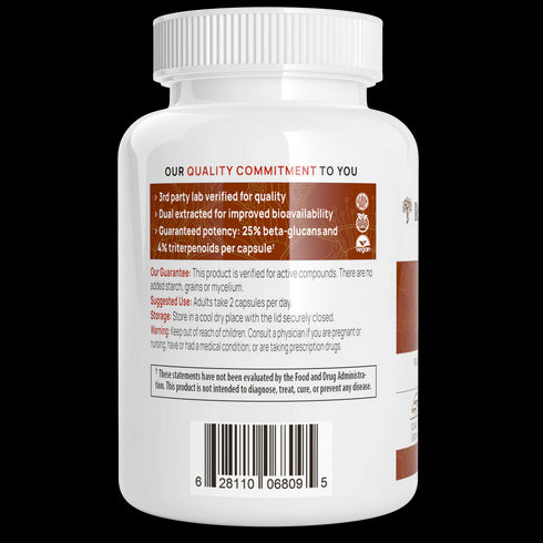 Reishi 415 90 Capsules-Real Mushrooms-Matakana Pharmacy