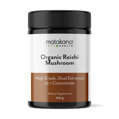 Reishi Mushroom Extract Powder Organic 120g-Matakana Superfoods-Matakana Pharmacy