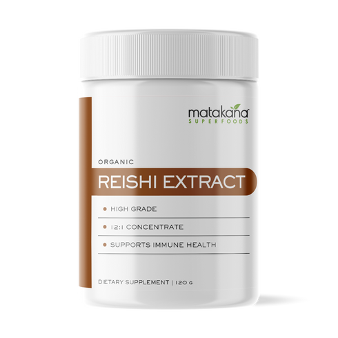 Reishi Mushroom Extract Powder Organic 120g-Matakana Superfoods-Matakana Pharmacy