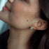 Close-up of an ear with a diamond earring