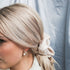 Earrings - Ruched Pearl Gold-Queen Of The Foxes-Matakana Pharmacy